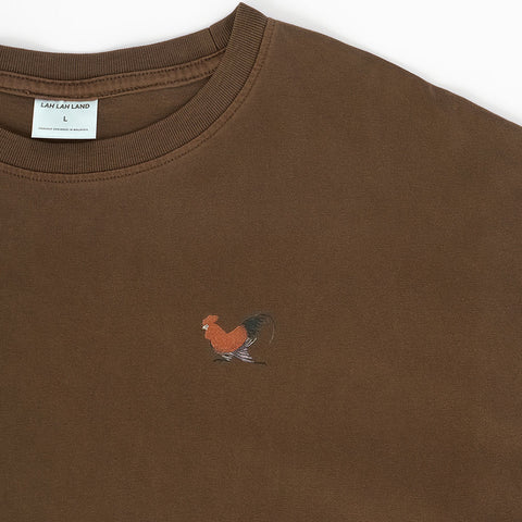 Chicken Rice Acid Wash Graphic T-Shirt