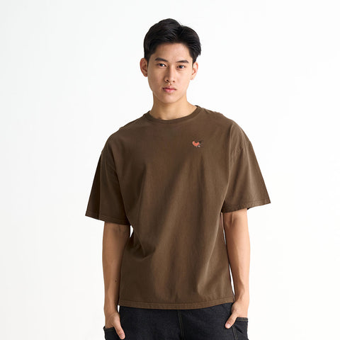 Chicken Rice Acid Wash Graphic T-Shirt