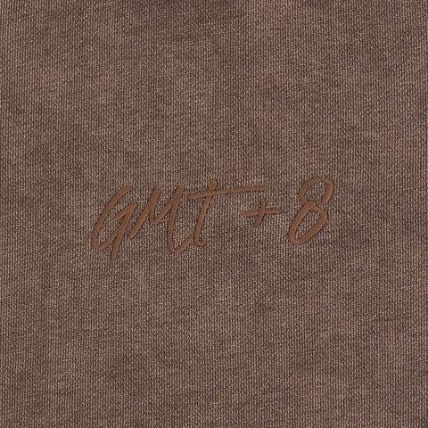 GMT+8 Embroidered Cropped Sweatshirt