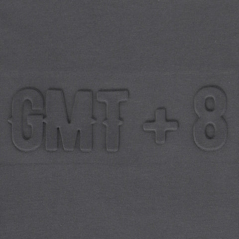 GMT+8 Embossed Oversized T-Shirt