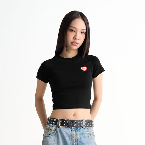 KL Heart Embroidered Baby Tee