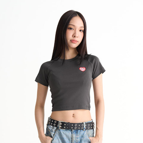 KL Heart Embroidered Baby Tee