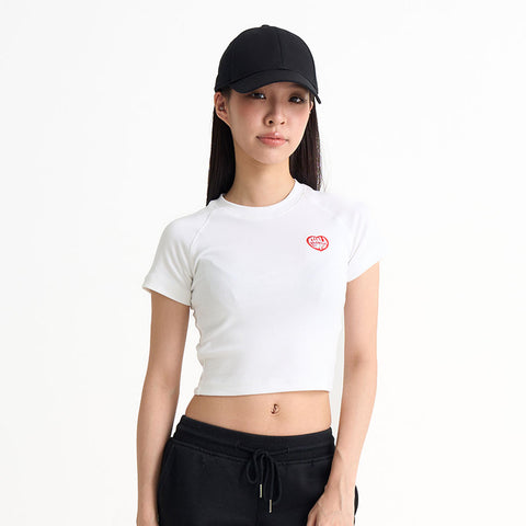 KL Heart Embroidered Baby Tee