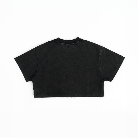KL Heart Faded Cropped Boxy Tee
