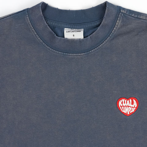 KL Heart Faded Cropped Boxy Tee