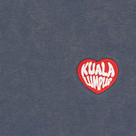 KL Heart Faded Cropped Boxy Tee