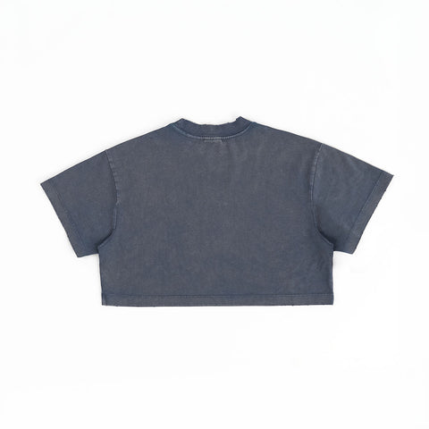 KL Heart Faded Cropped Boxy Tee