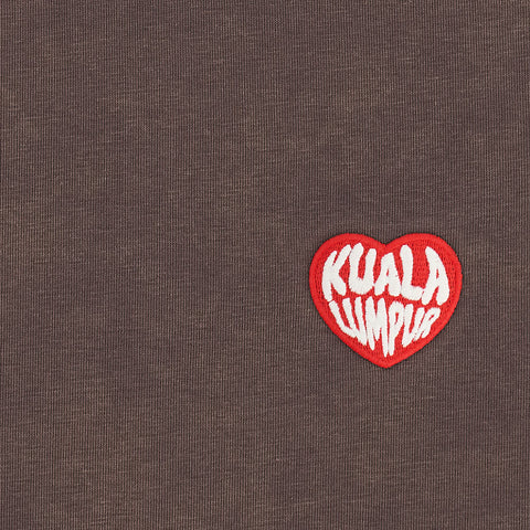 KL Heart Faded Cropped Boxy Tee