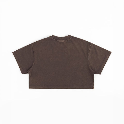 KL Heart Faded Cropped Boxy Tee
