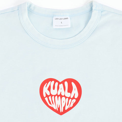 KL Heart Graphic Cropped Baby Tee