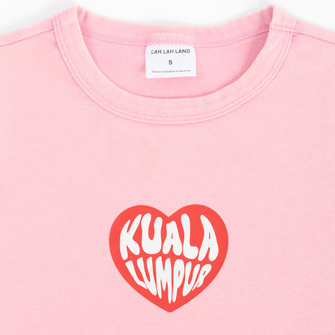 KL Heart Graphic Cropped Baby Tee