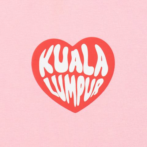 KL Heart Graphic Cropped Baby Tee