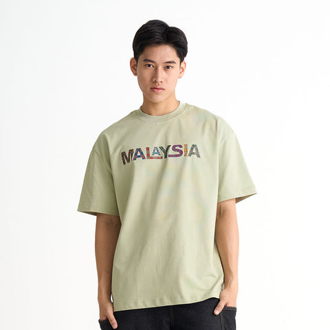 Malaysia Batik Print Oversized T-Shirt