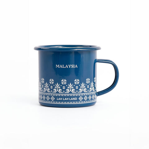 Malaysia Songket Enamel Cup