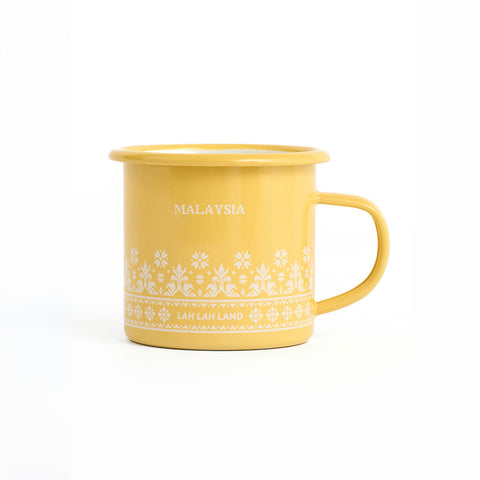 Malaysia Songket Enamel Cup